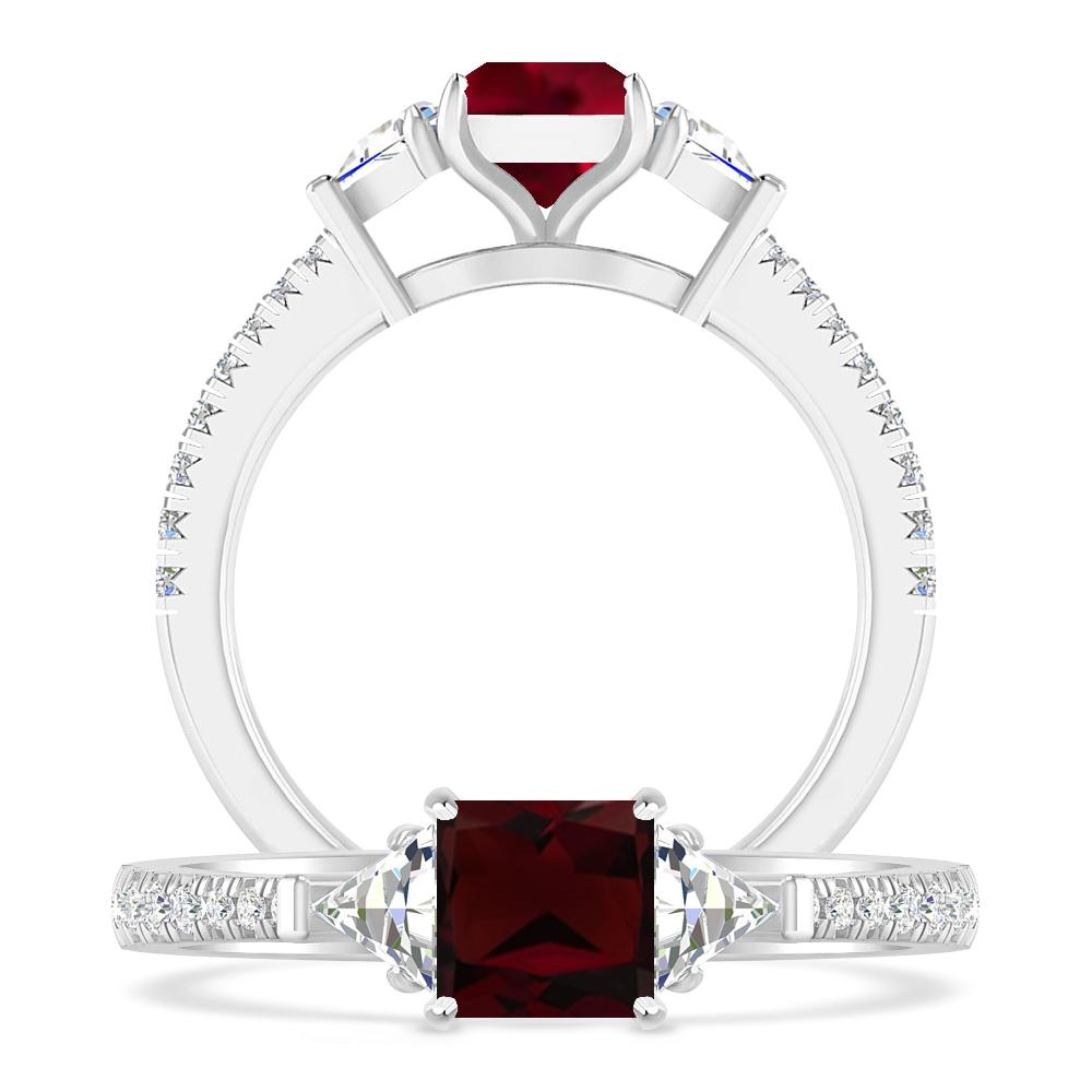 White Gold - Garnet