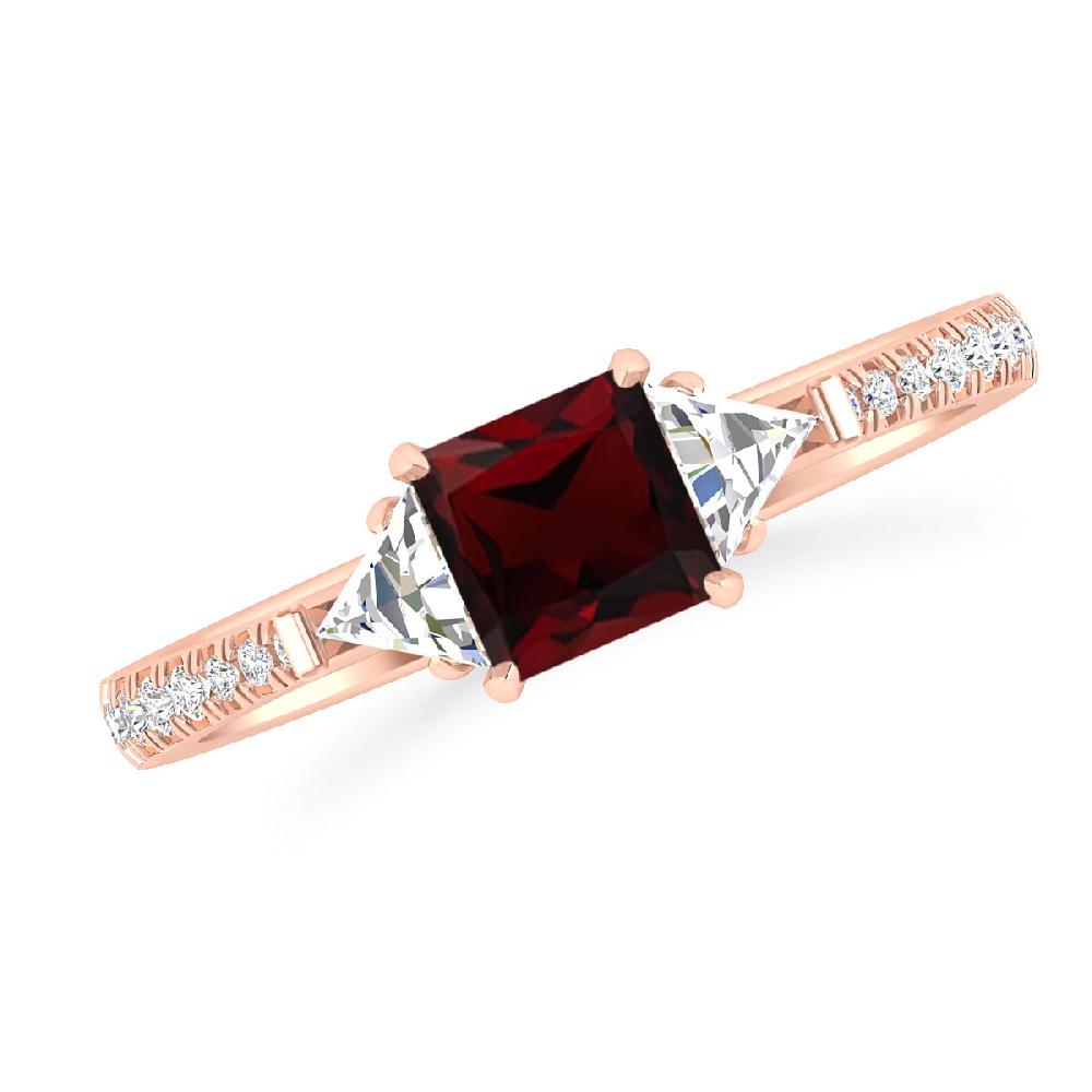 Rose Gold - Garnet