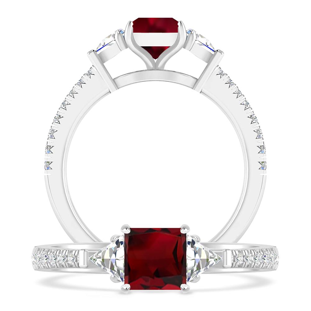 White Gold - Garnet