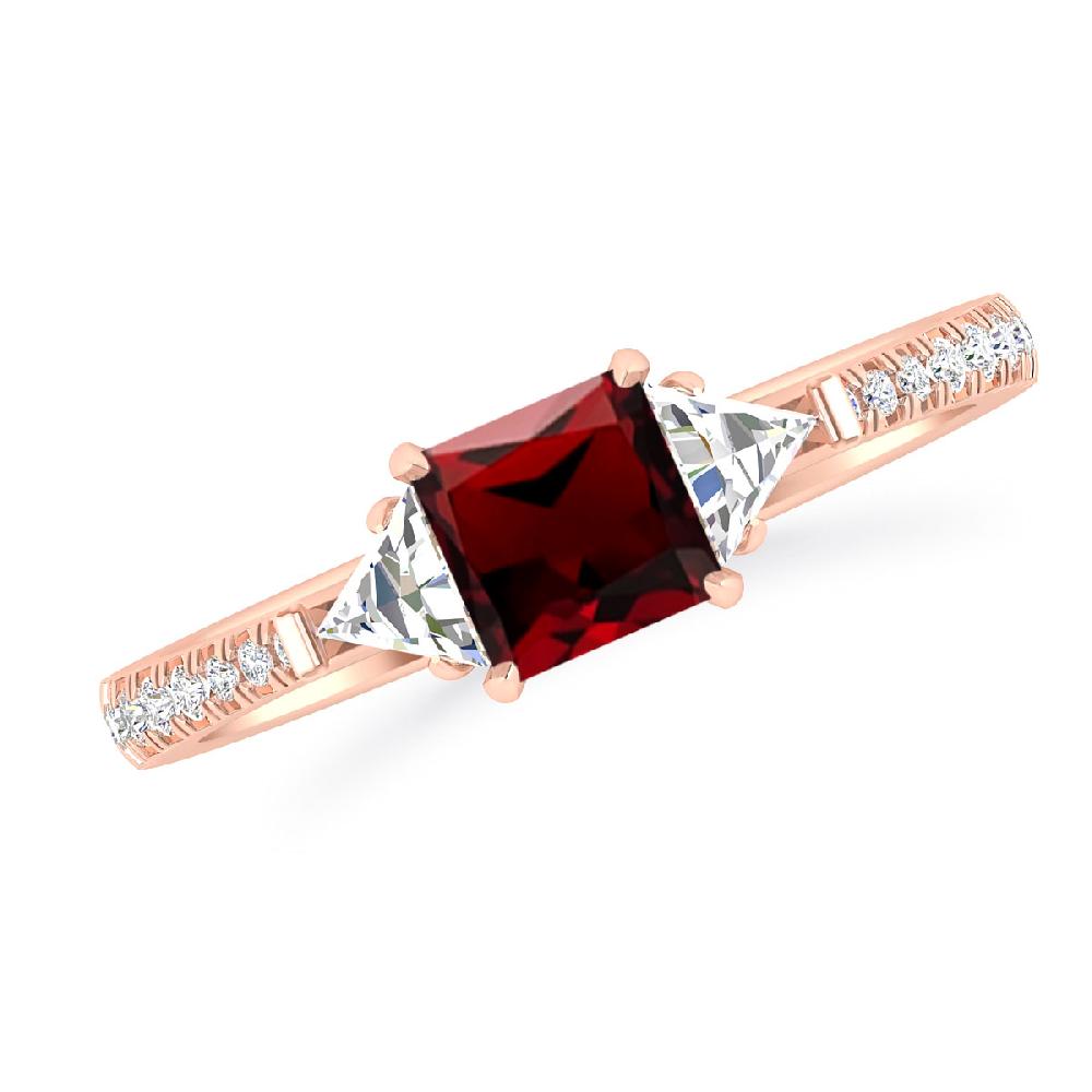 Rose Gold - Garnet