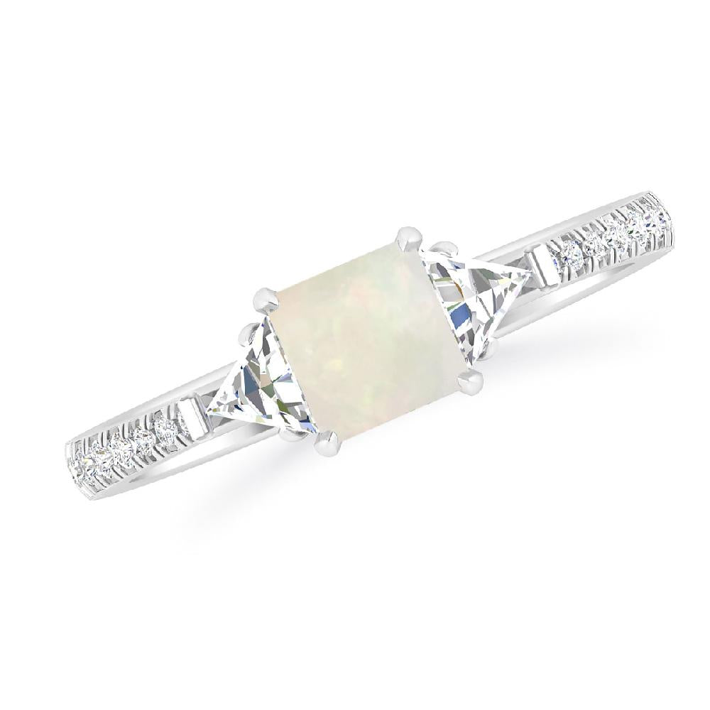 White Gold - Opal