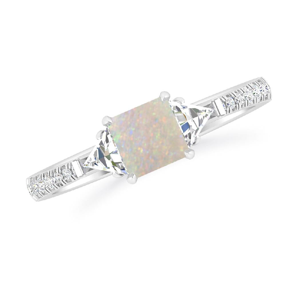 White Gold - Opal