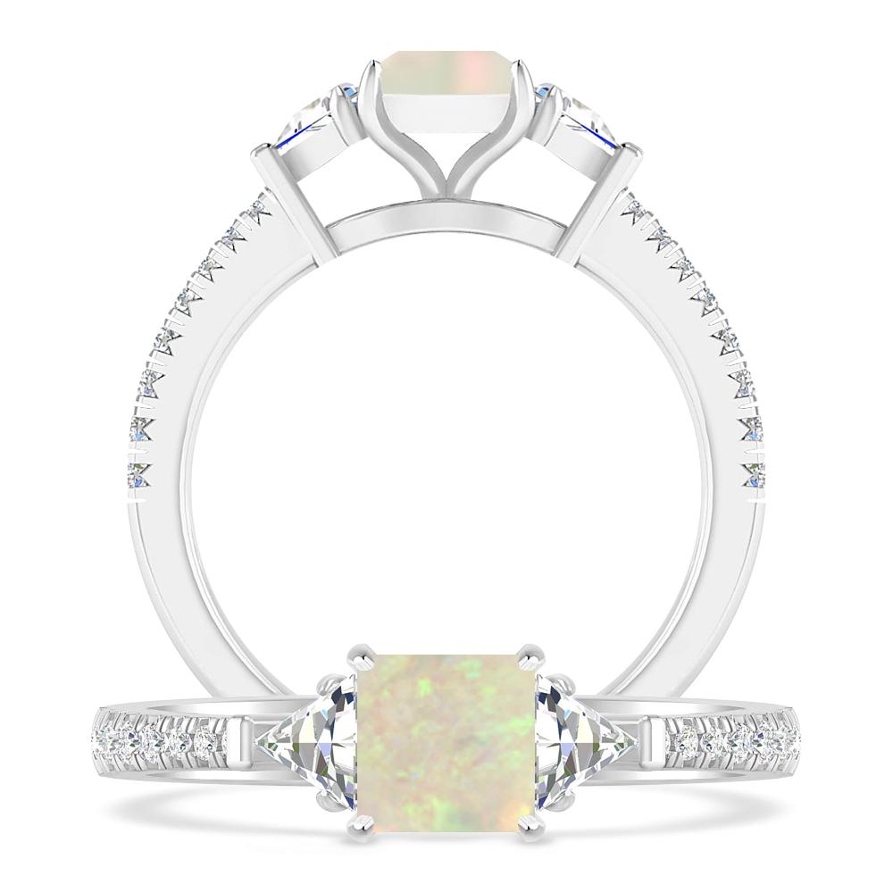 White Gold - Opal