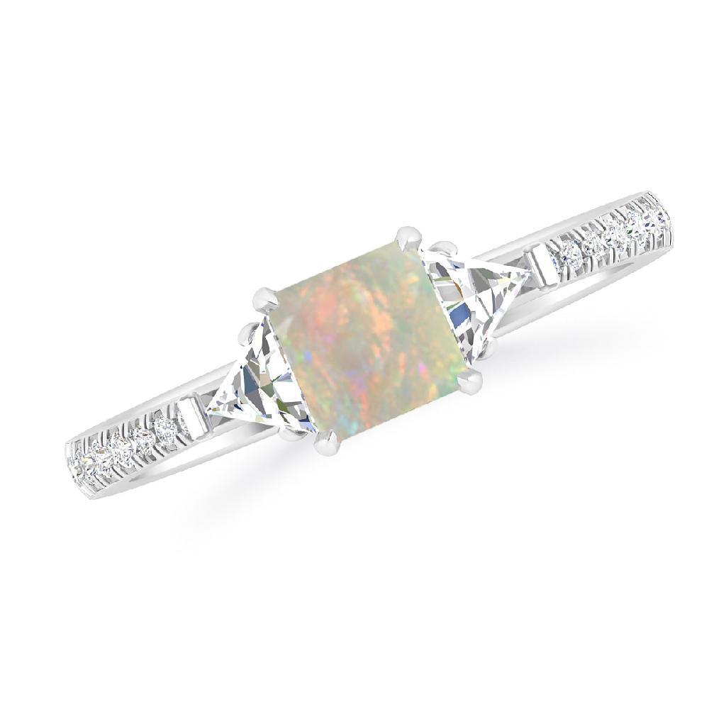 White Gold - Opal