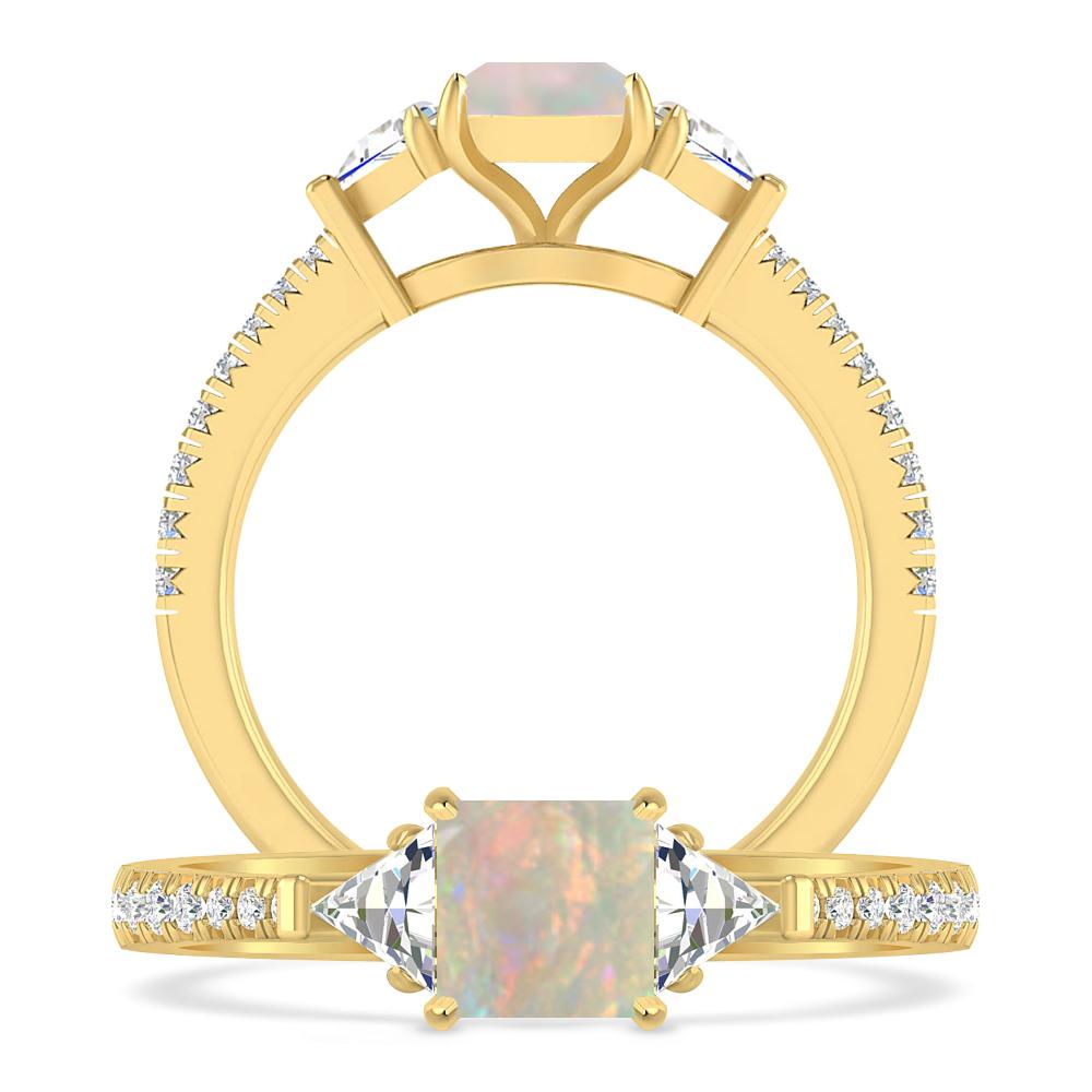 Yellow Gold - Opal