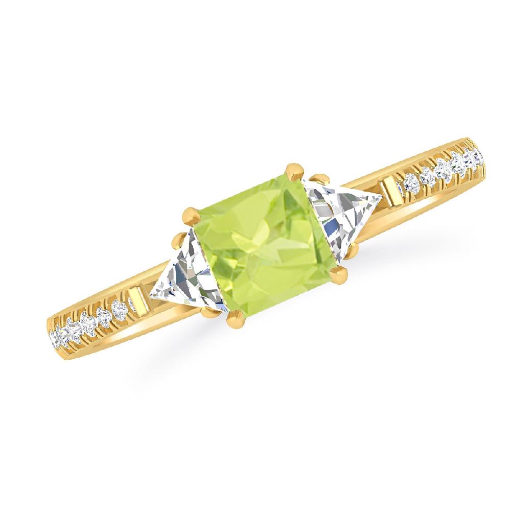 Yellow Gold - Peridot