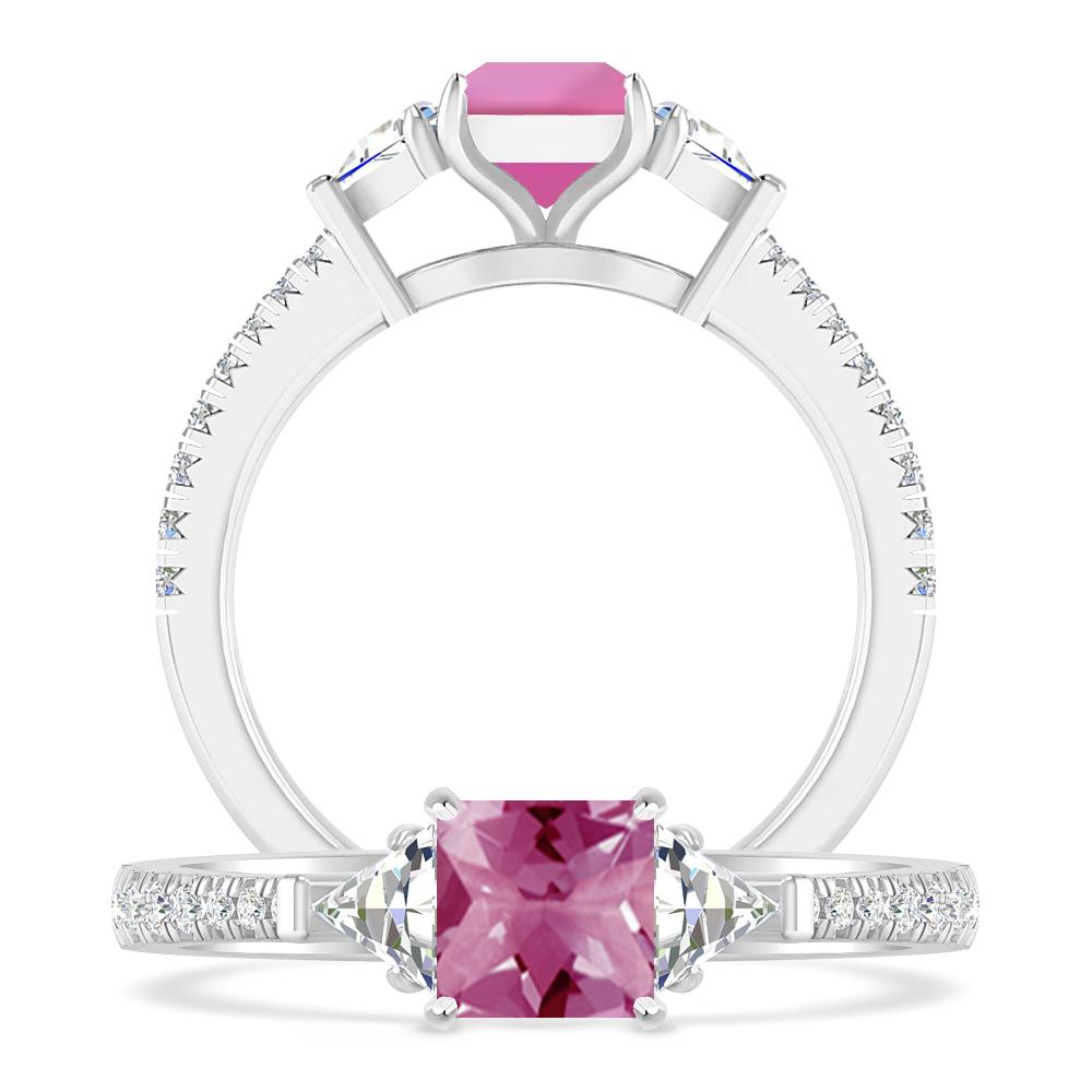 White Gold - Pink Tourmaline