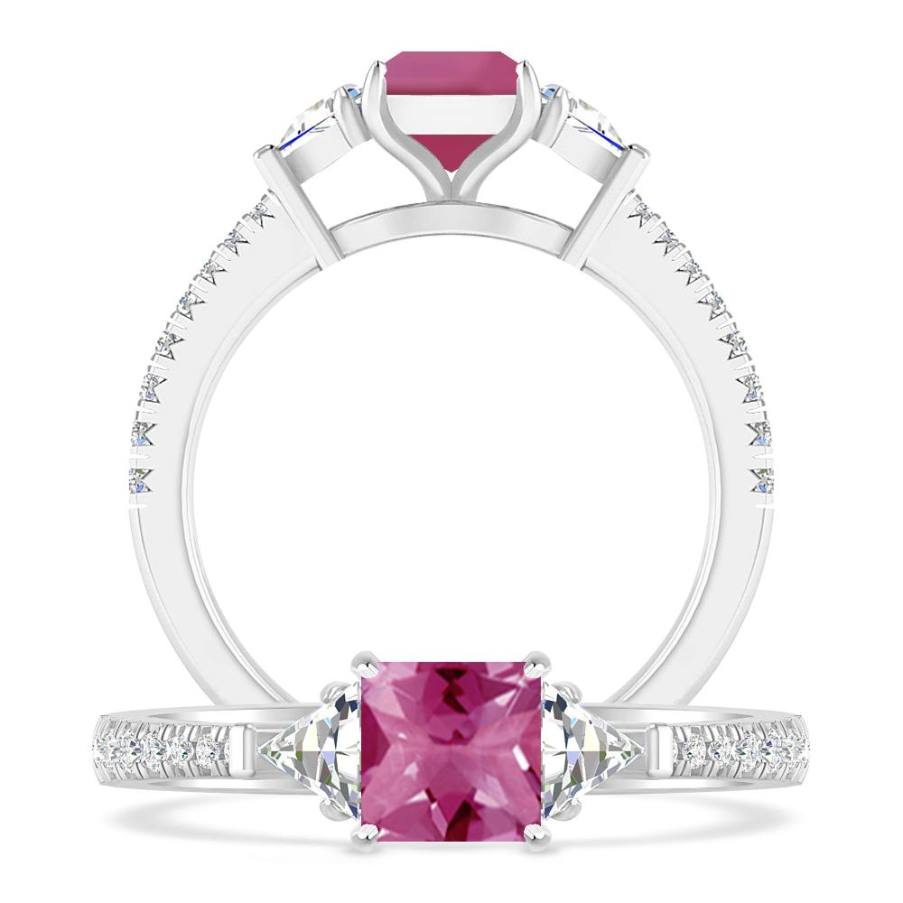 White Gold - Pink Tourmaline