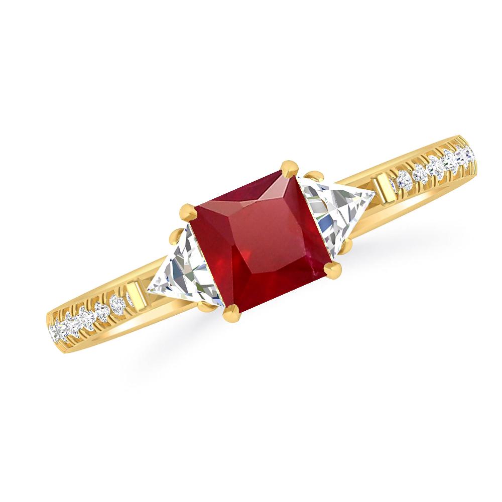 Yellow Gold - Ruby