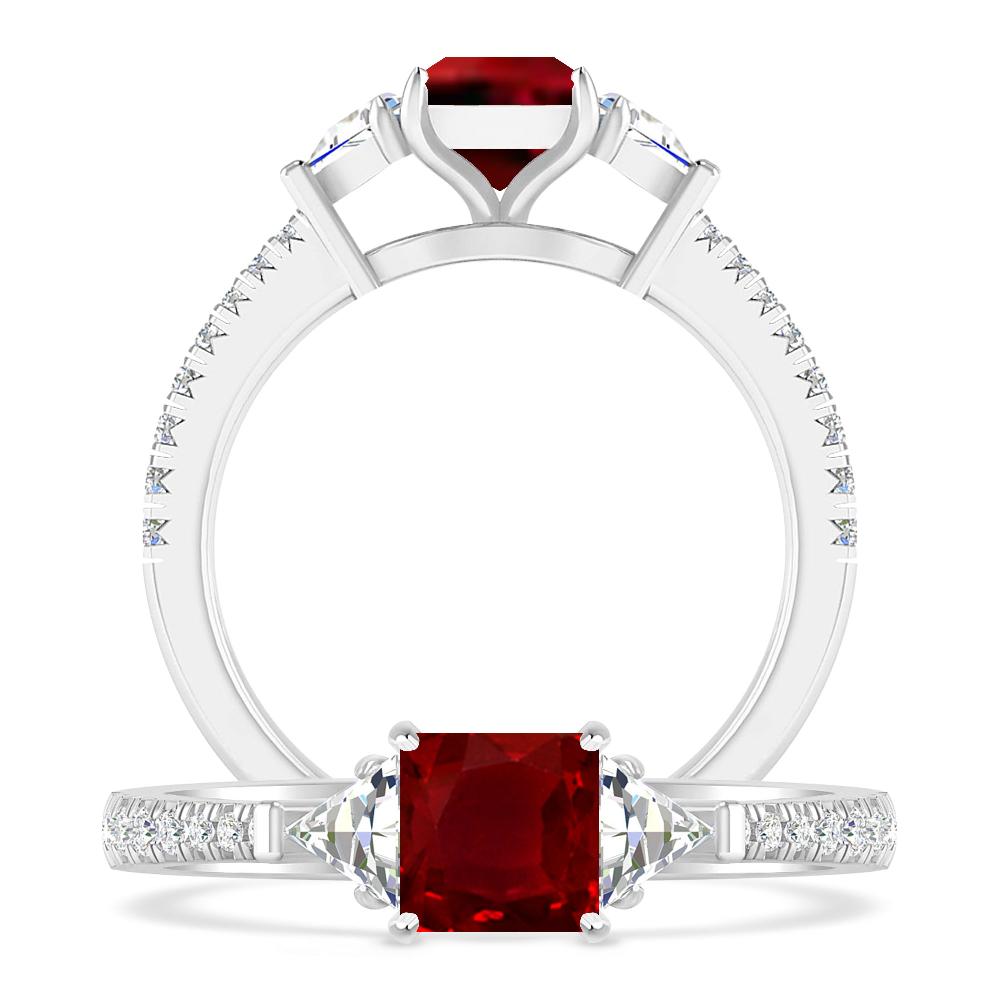 White Gold - Ruby