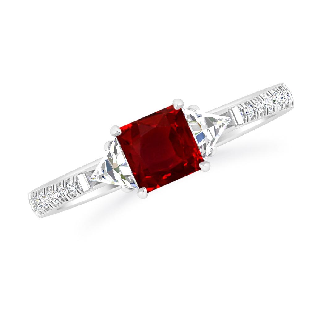 White Gold - Ruby