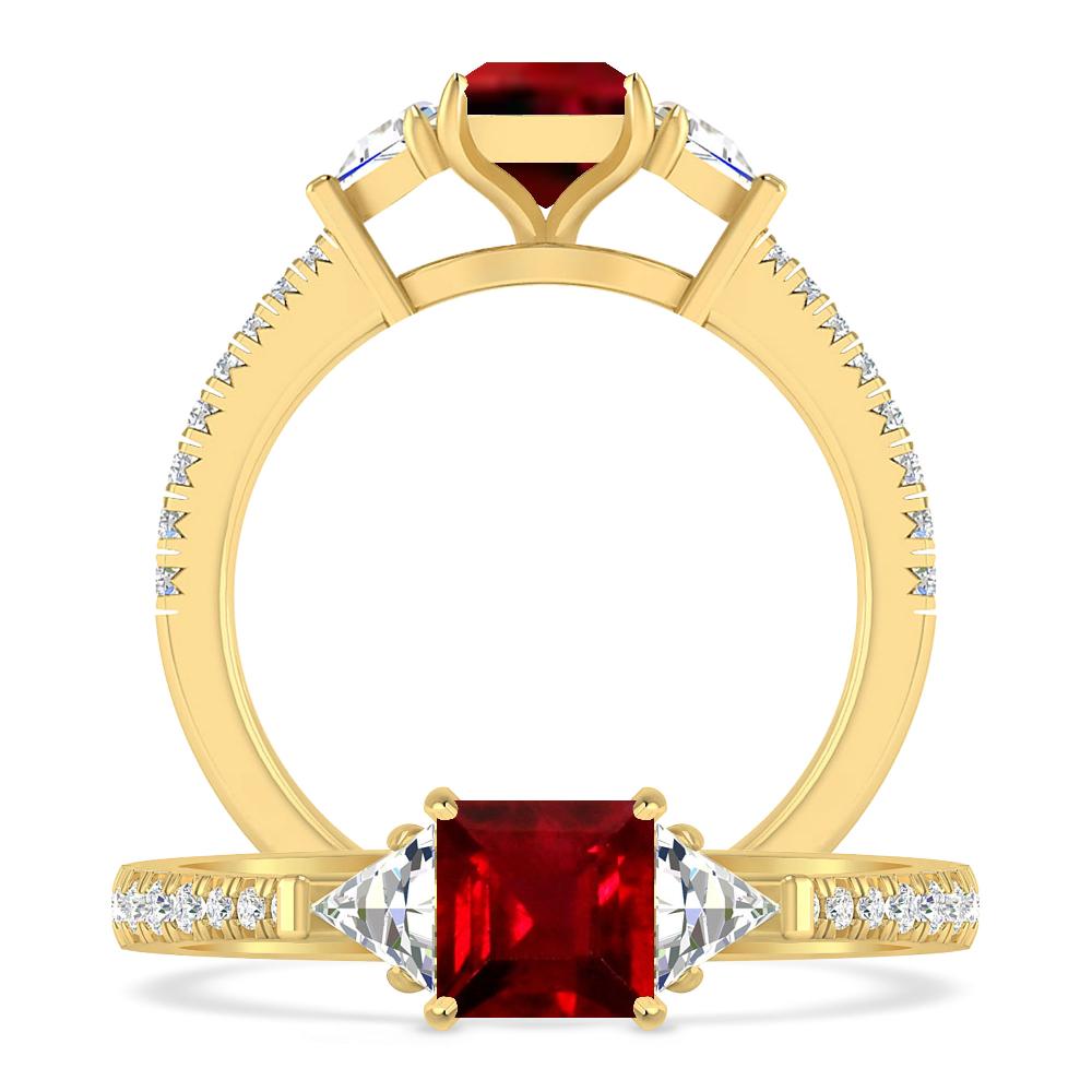 Yellow Gold - Ruby