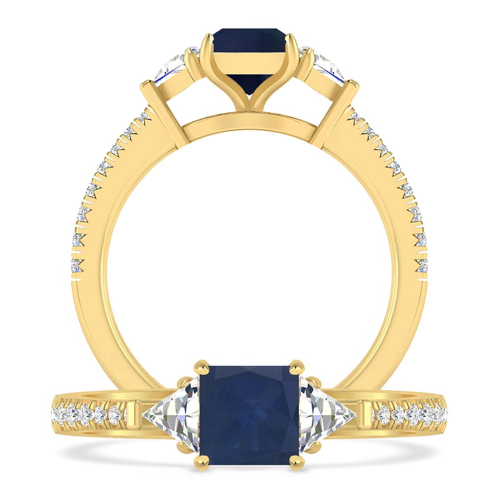 Yellow Gold - Sapphire