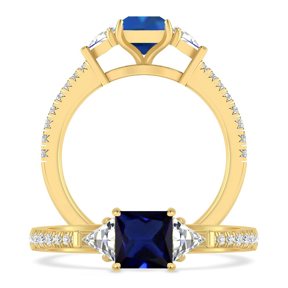 Yellow Gold - Sapphire