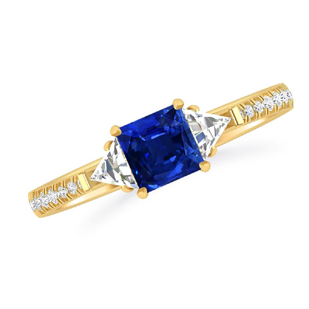 Yellow Gold - Sapphire