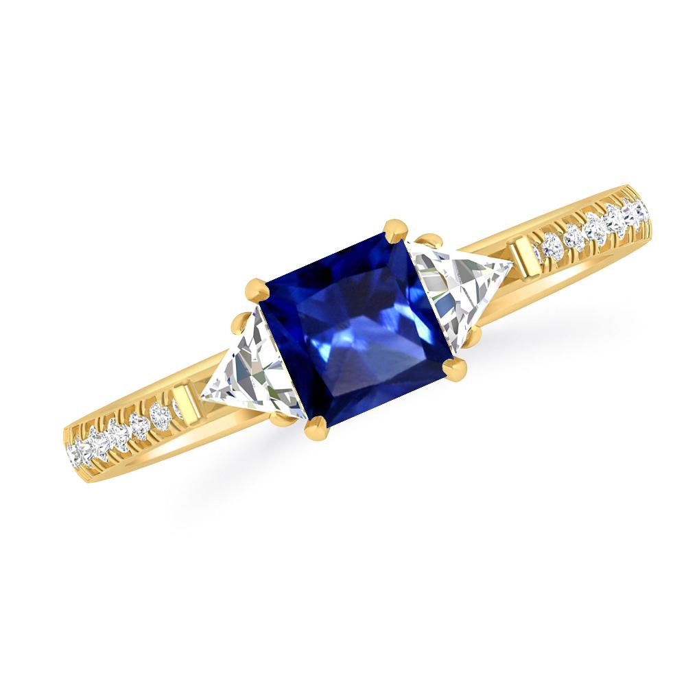 Yellow Gold - Sapphire