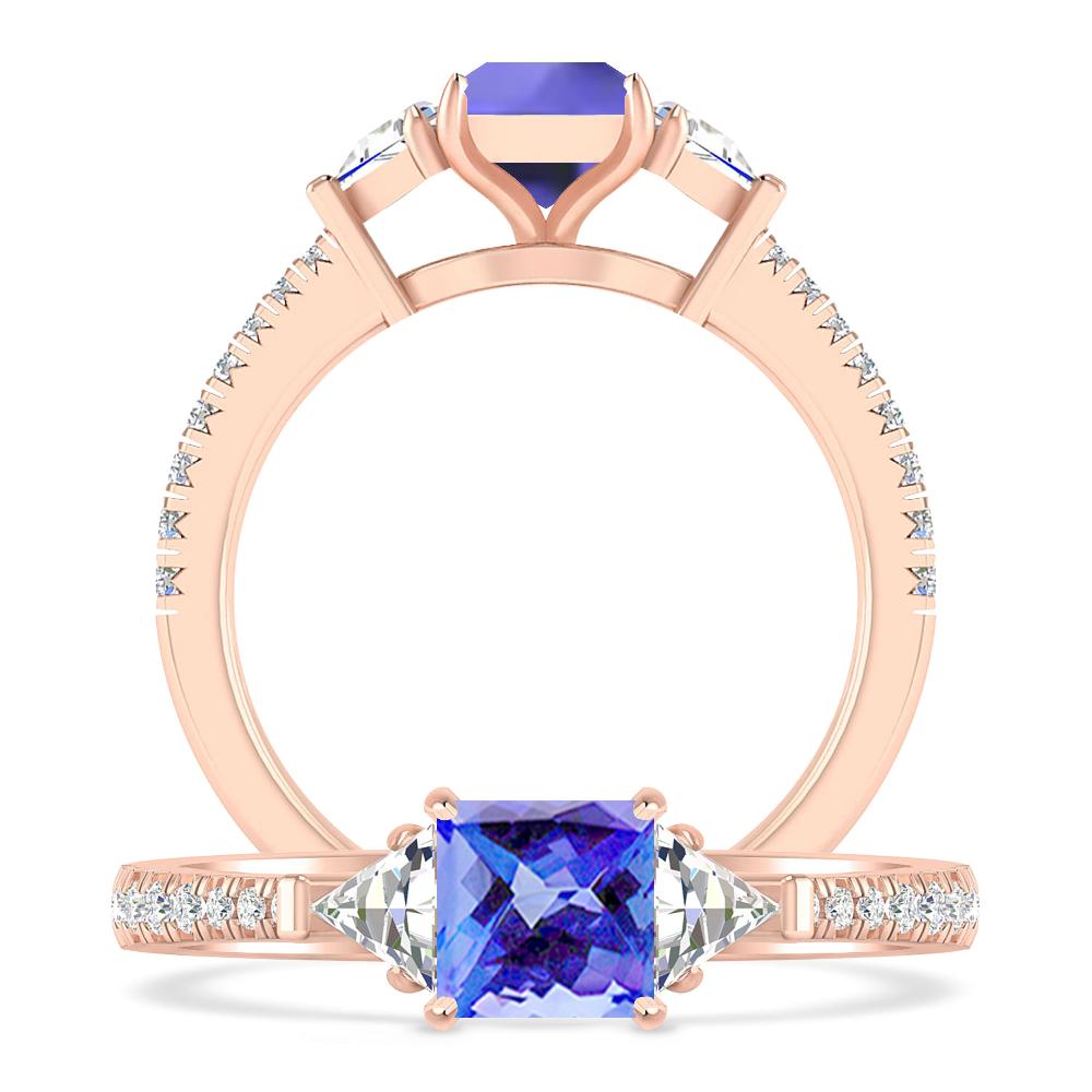 Rose Gold - Tanzanite