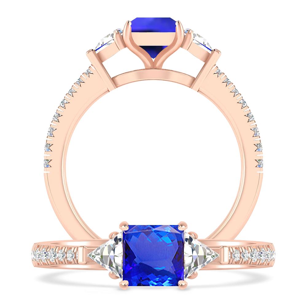 Rose Gold - Tanzanite