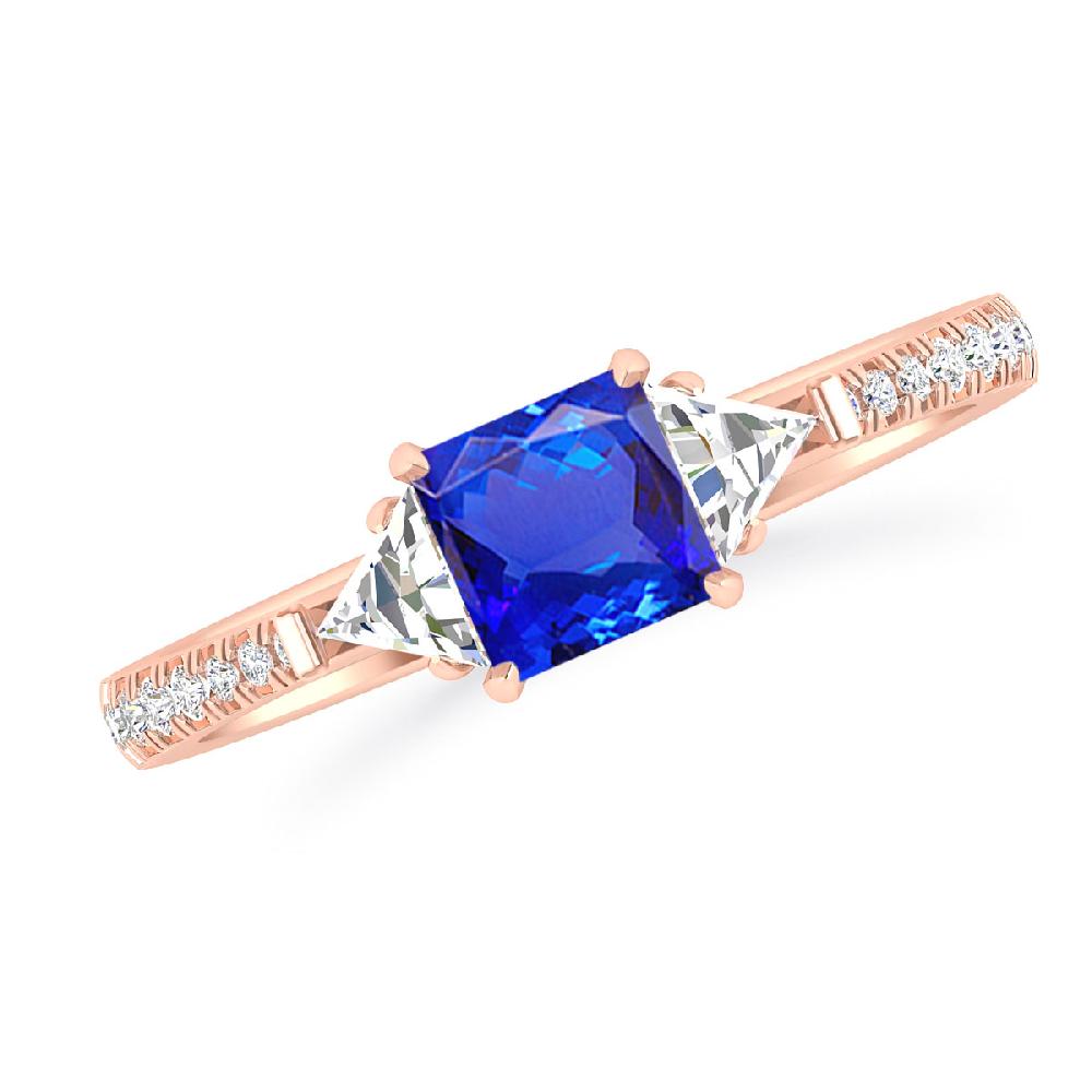 Rose Gold - Tanzanite