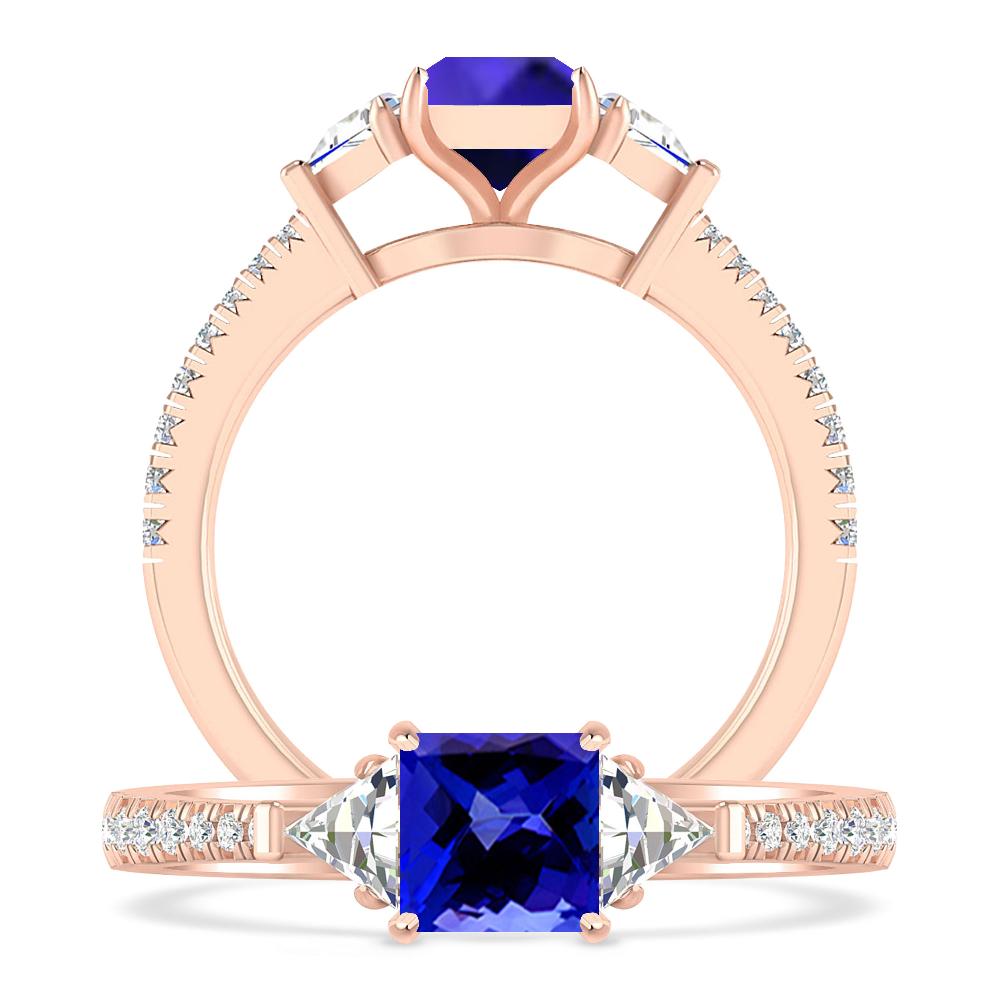 Rose Gold - Tanzanite