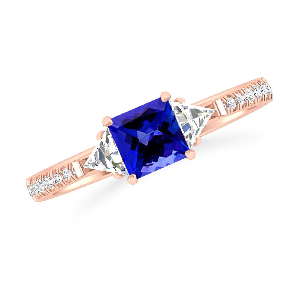 Rose Gold - Tanzanite