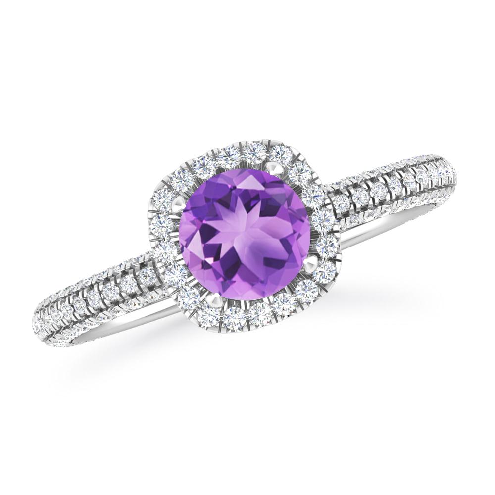 White Gold - Amethyst