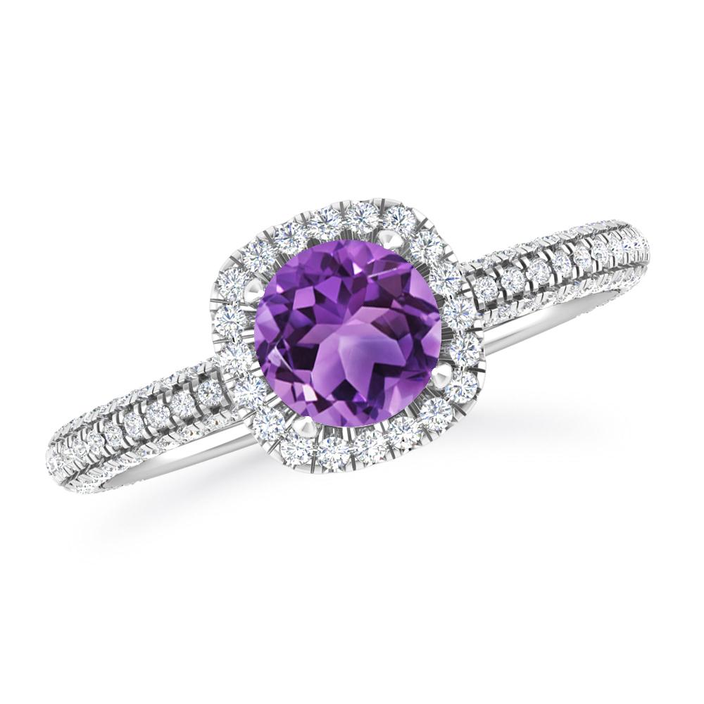 White Gold - Amethyst