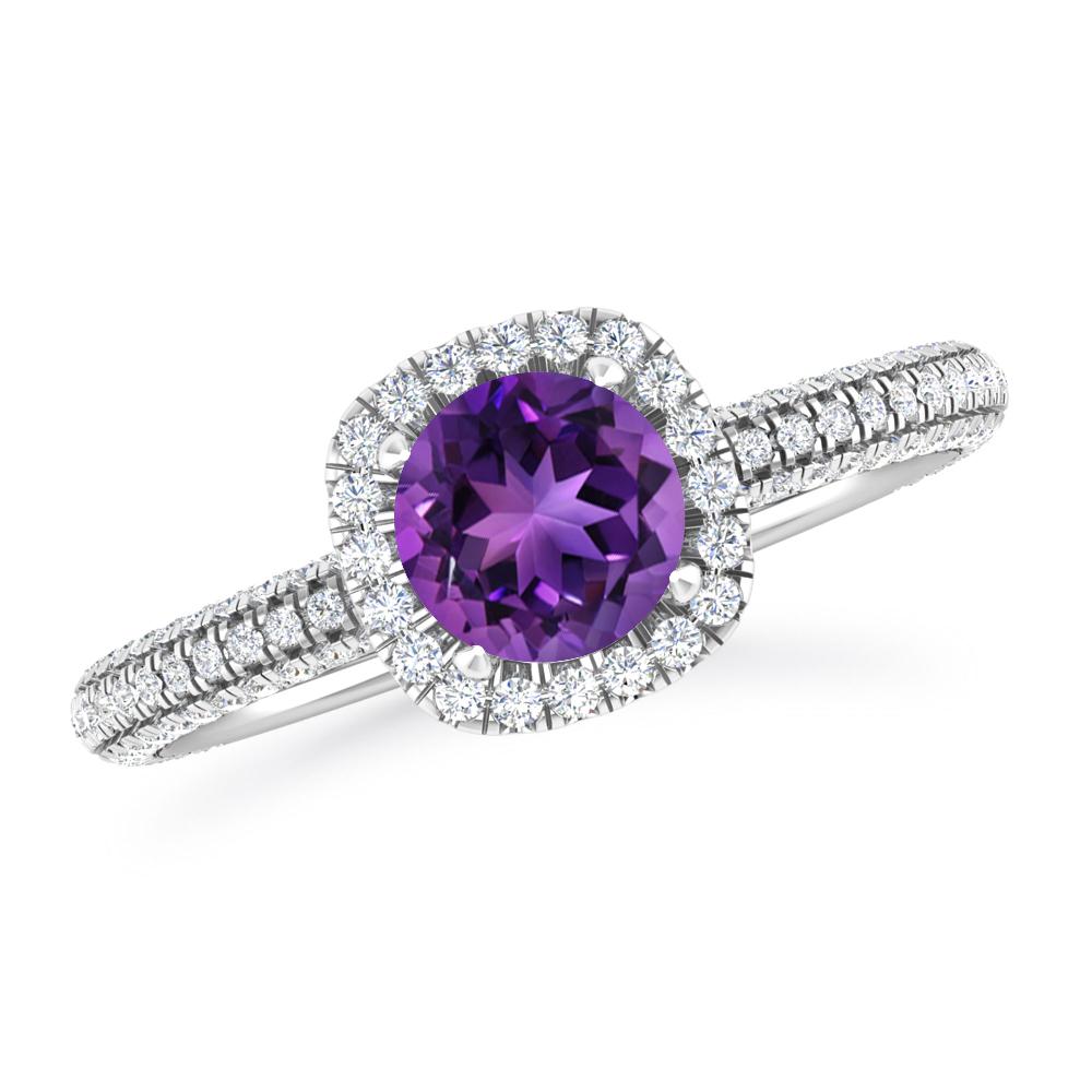 White Gold - Amethyst