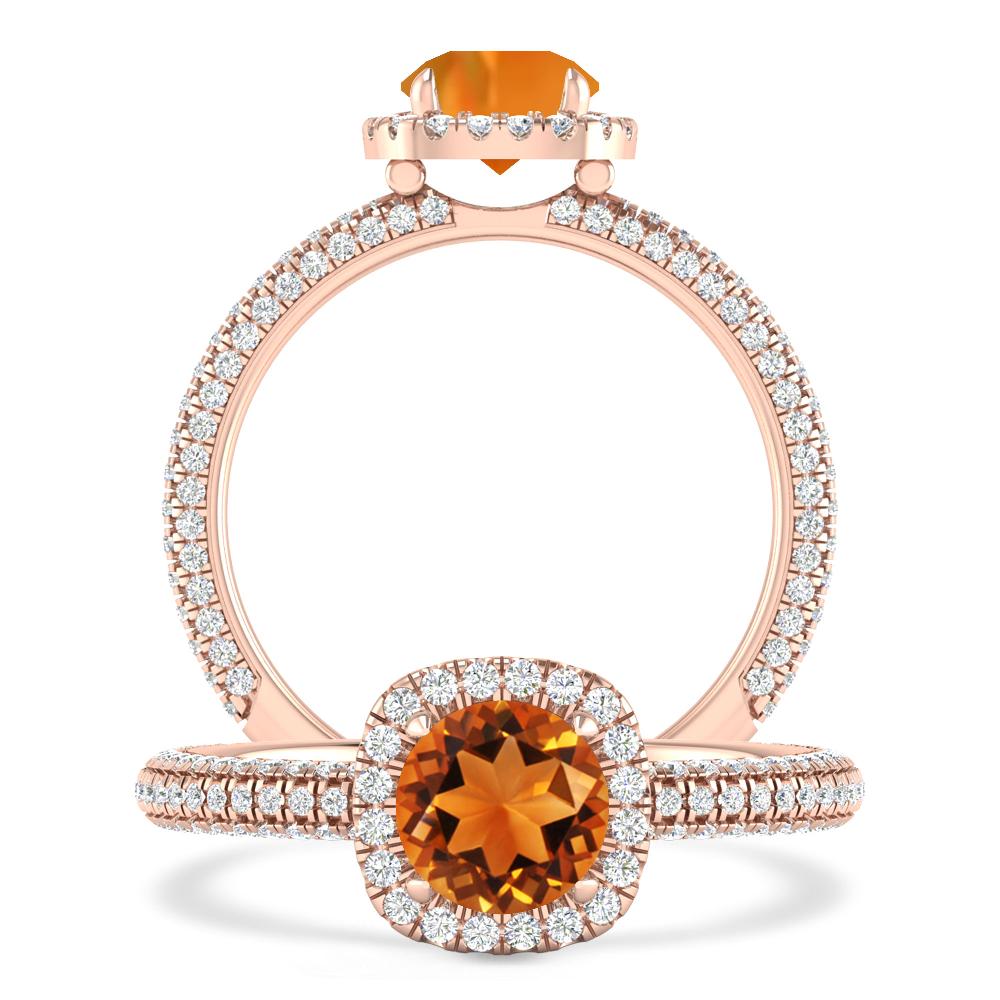 Rose Gold - Citrine