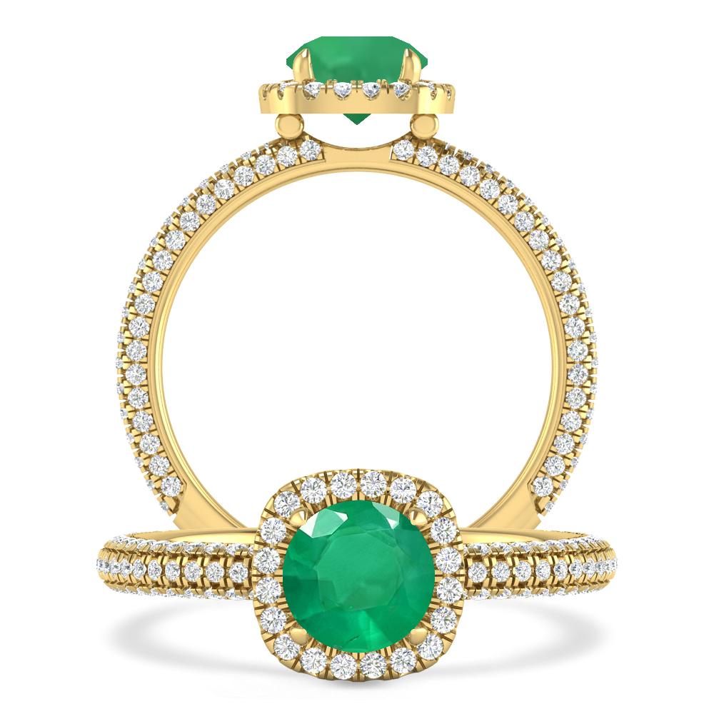 Yellow Gold - Emerald