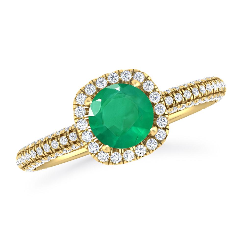 Yellow Gold - Emerald