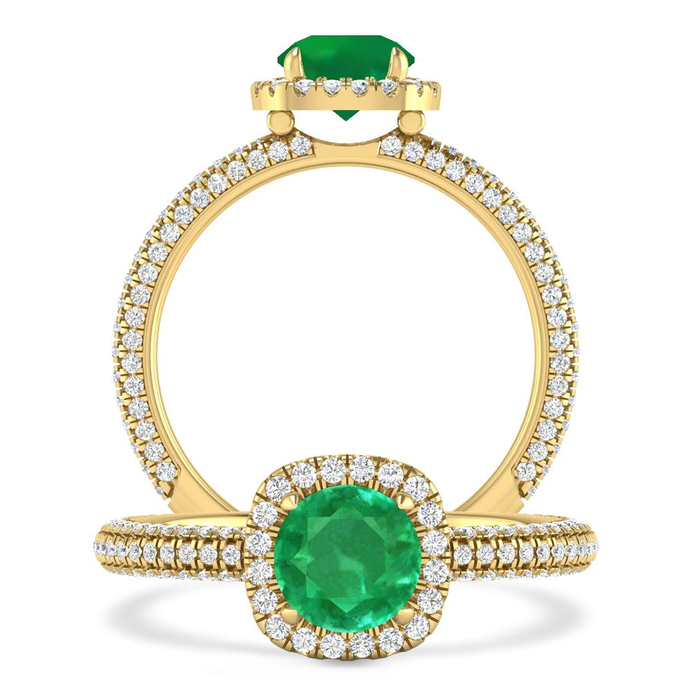 Yellow Gold - Emerald