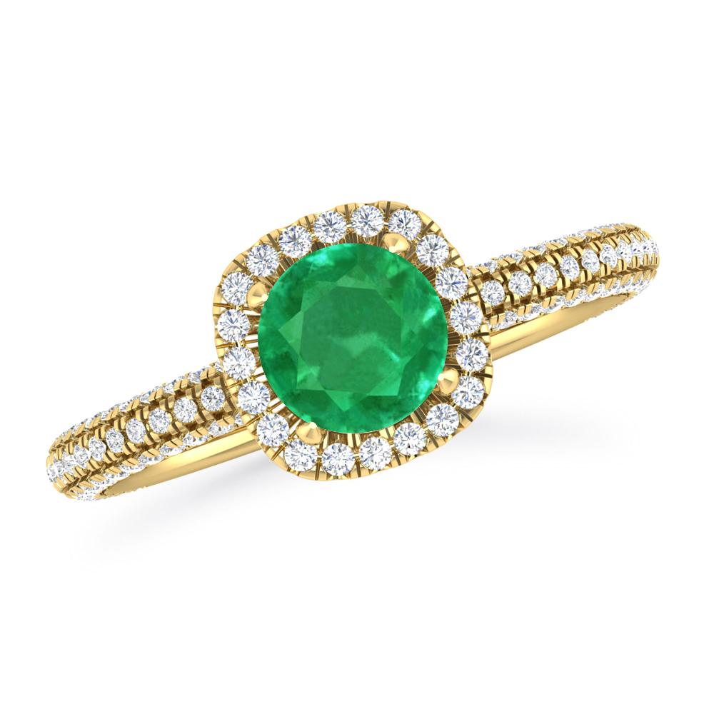 Yellow Gold - Emerald