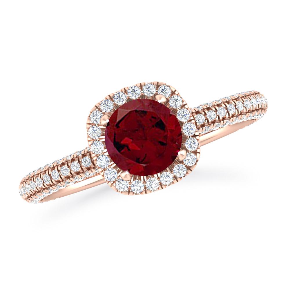 Rose Gold - Garnet