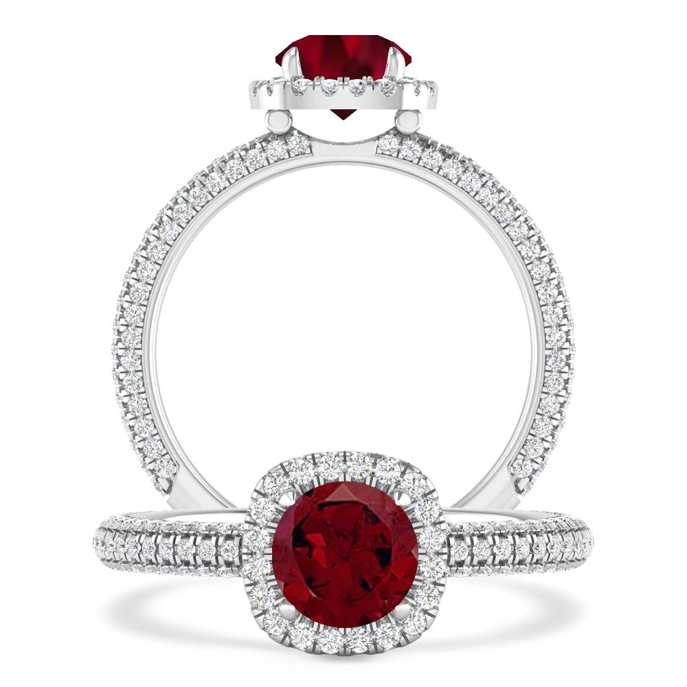 White Gold - Garnet