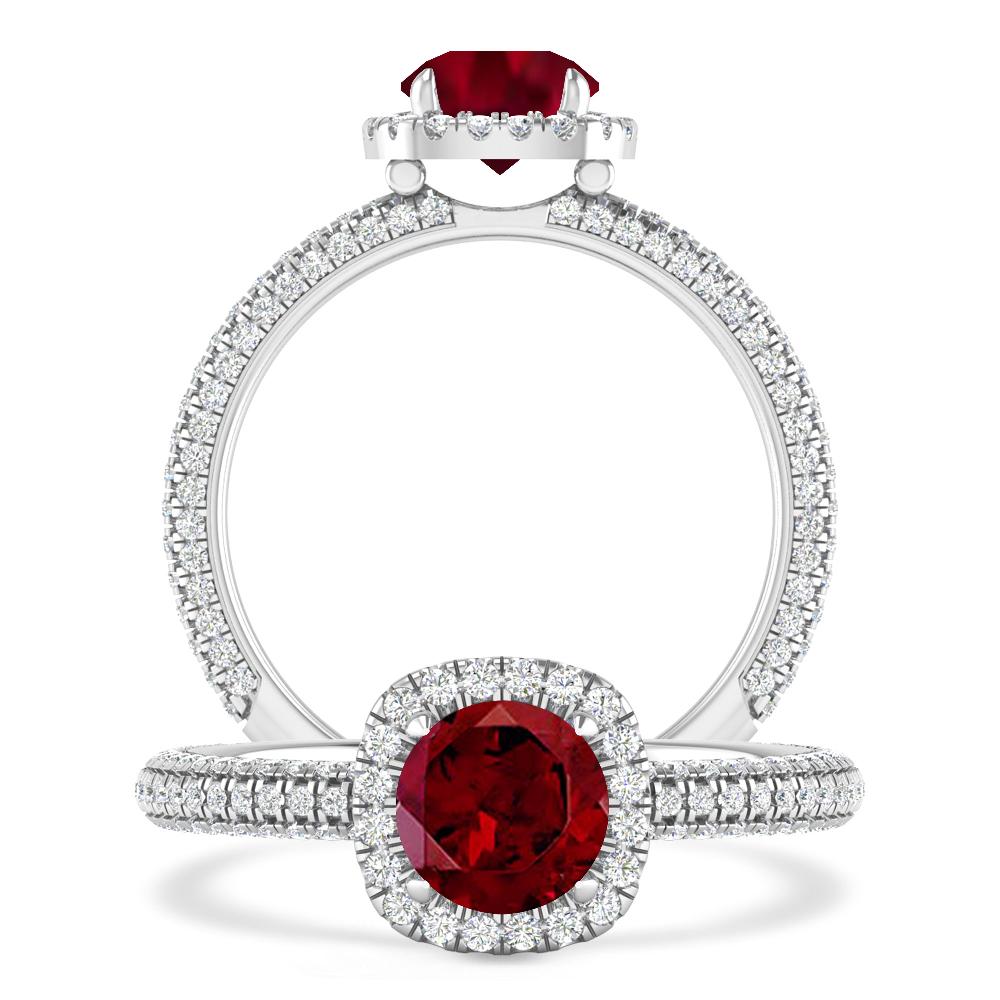 White Gold - Garnet