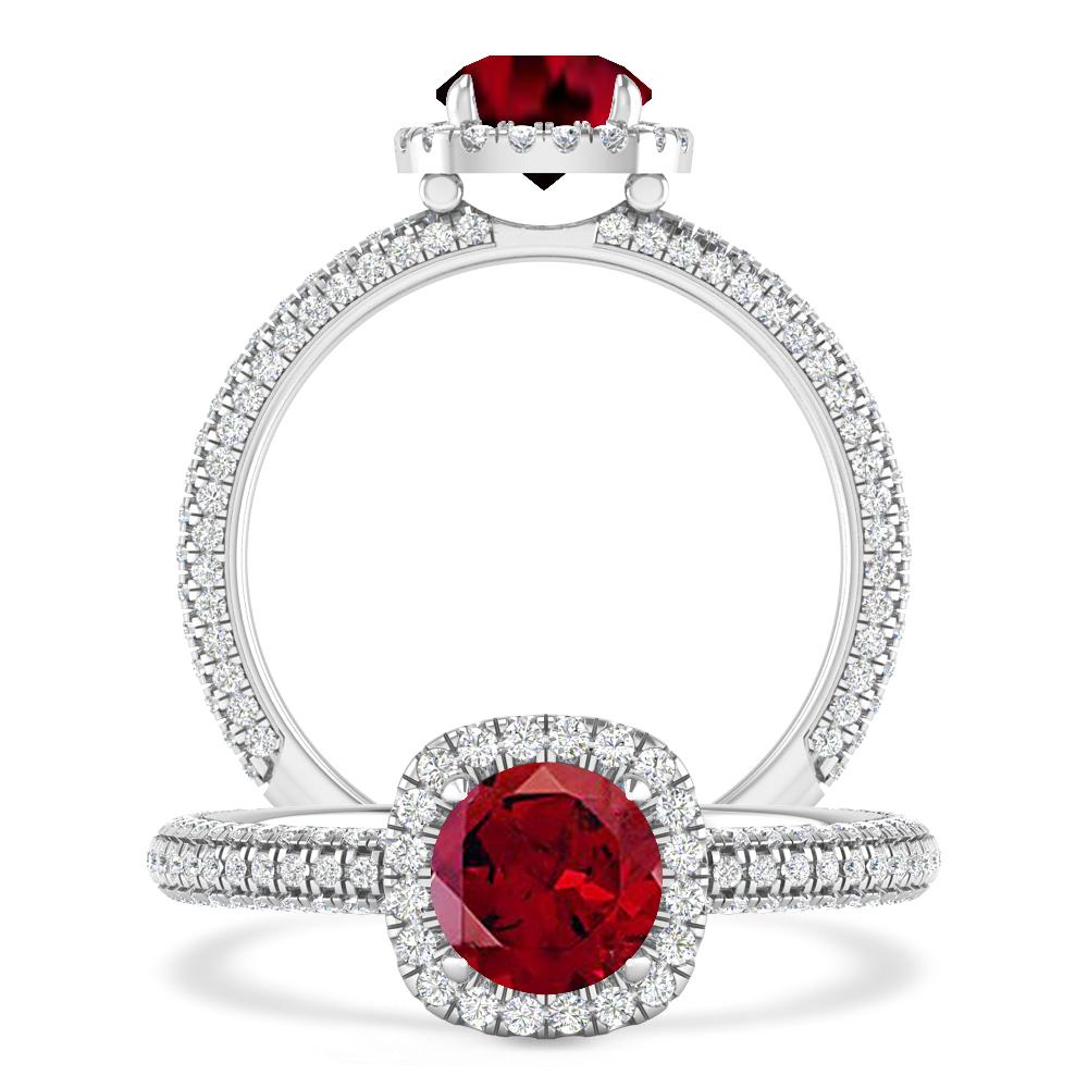 White Gold - Garnet