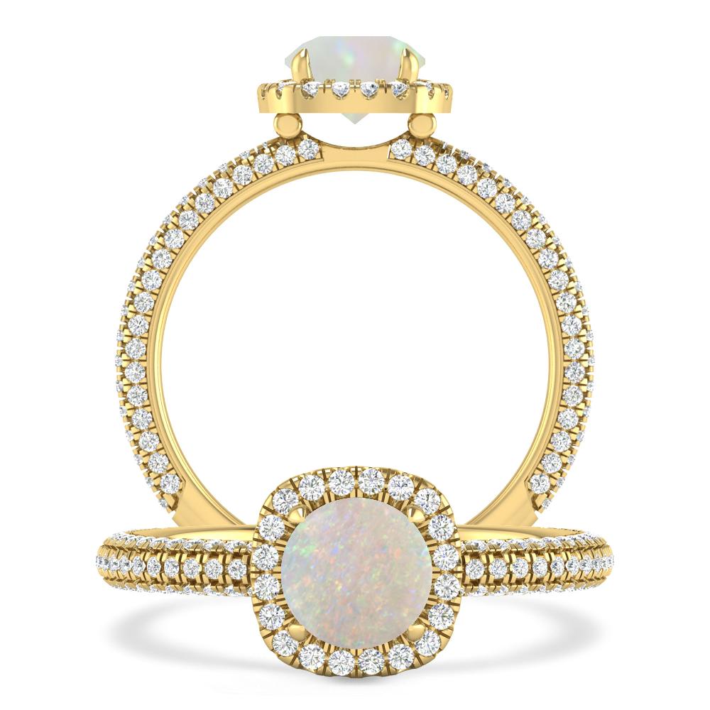 Yellow Gold - Opal