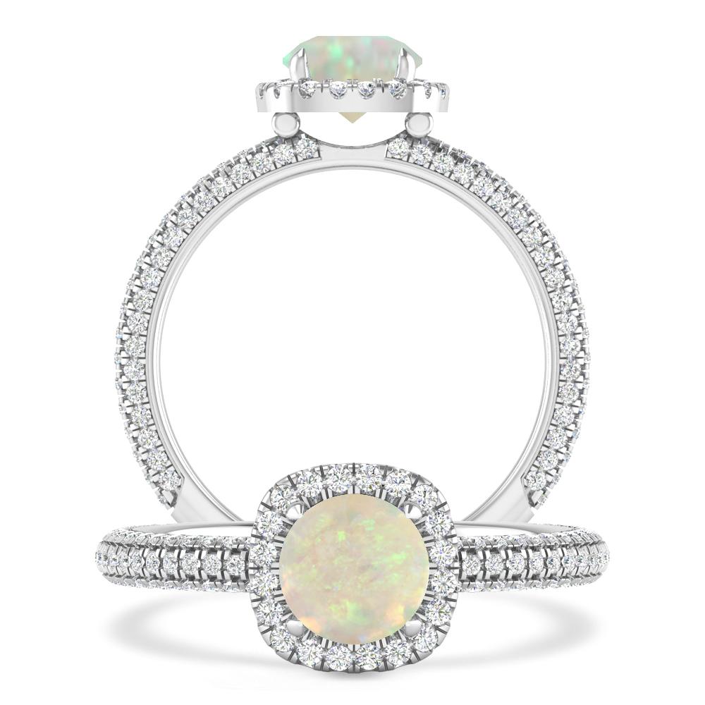 White Gold - Opal