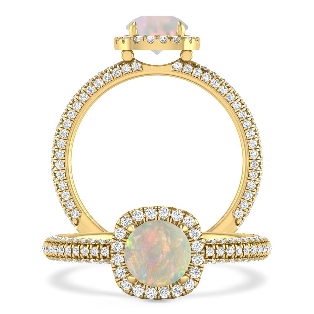 Yellow Gold - Opal