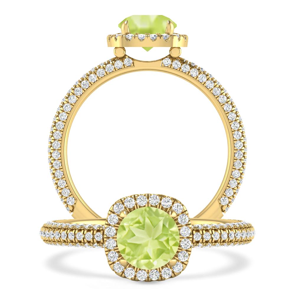 Yellow Gold - Peridot