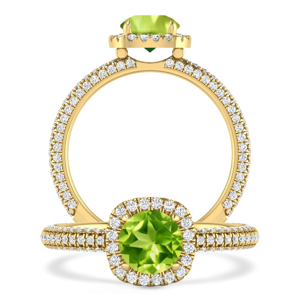 Yellow Gold - Peridot