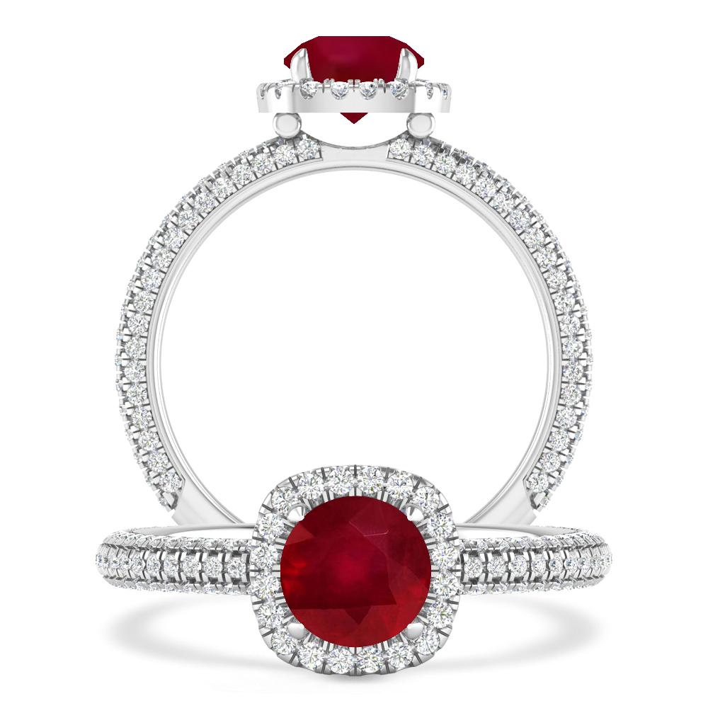 White Gold - Ruby