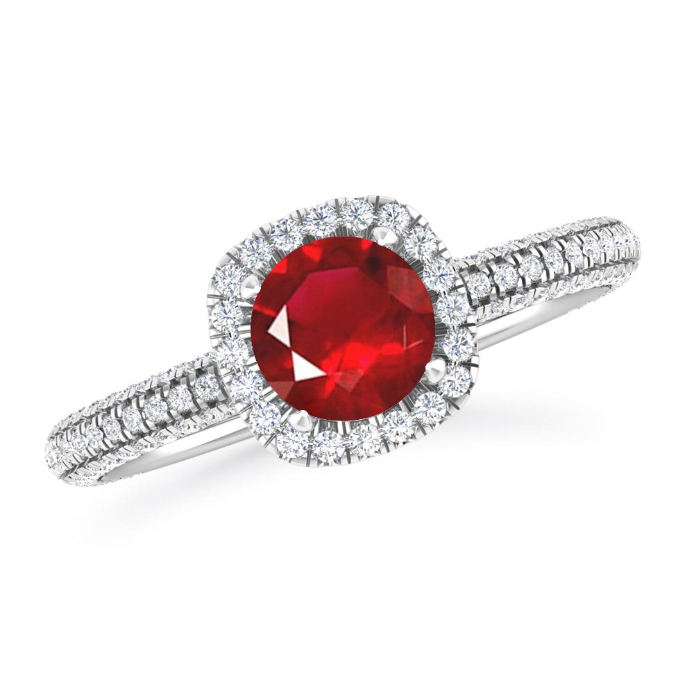 White Gold - Ruby