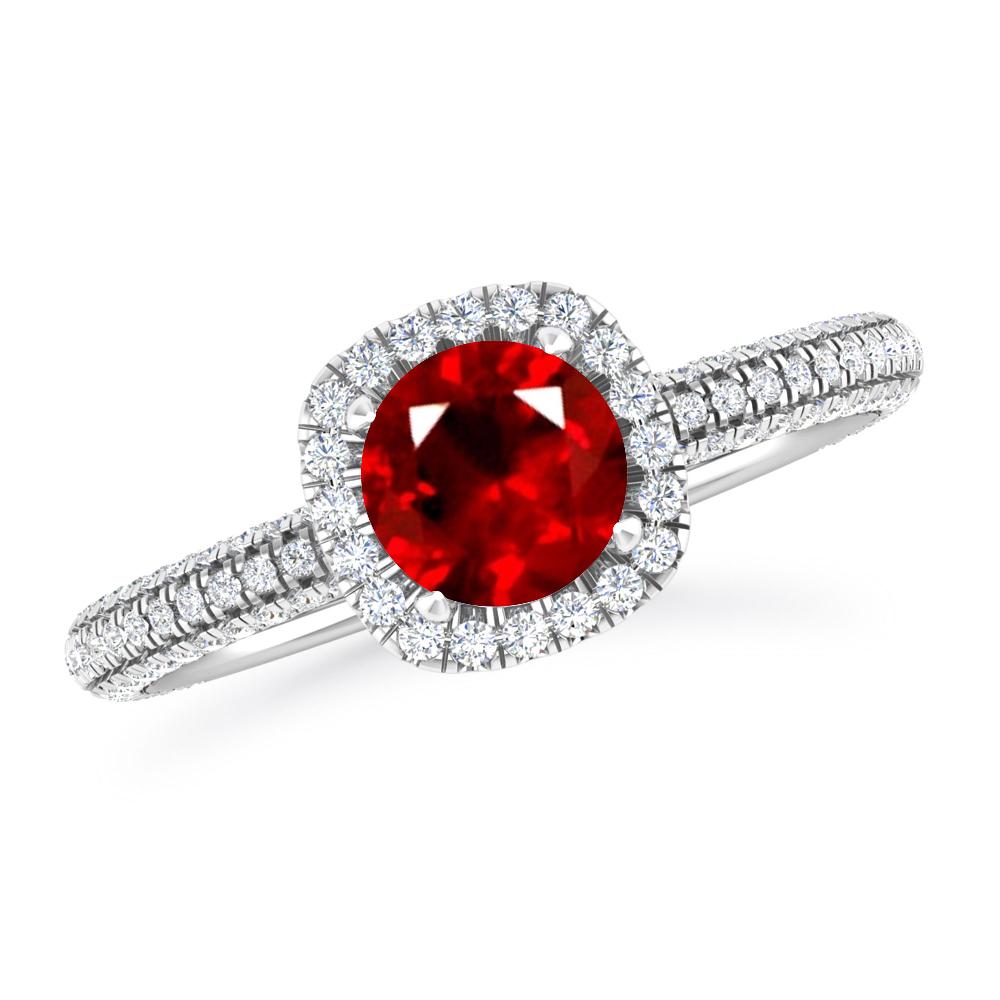 White Gold - Ruby