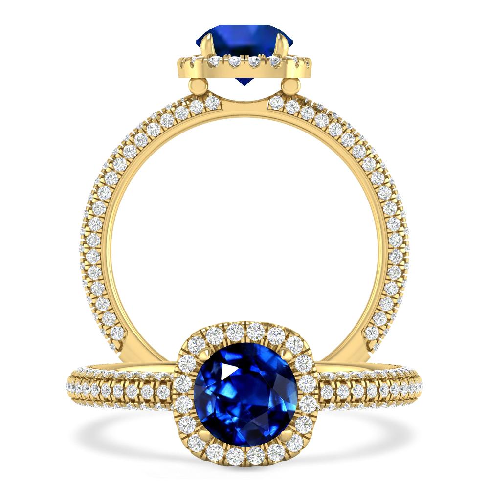 Yellow Gold - Sapphire