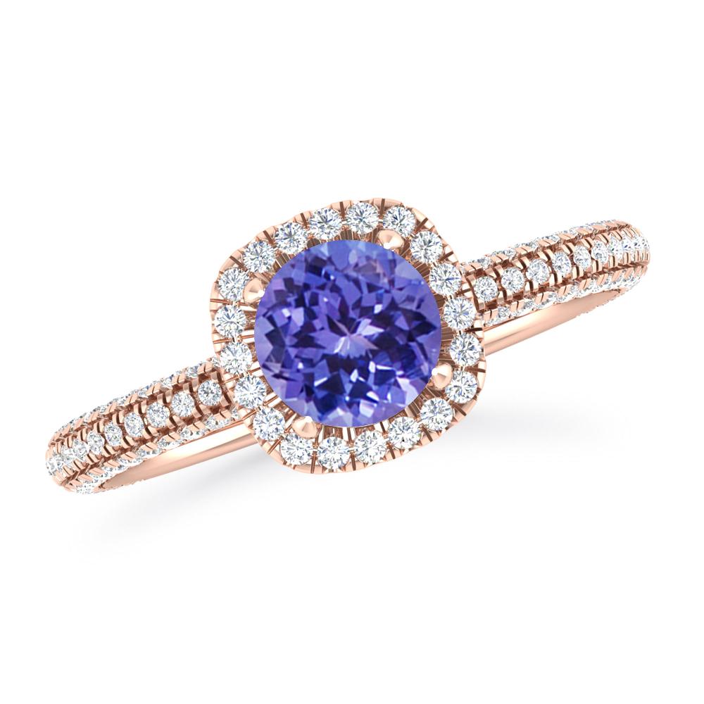 Rose Gold - Tanzanite