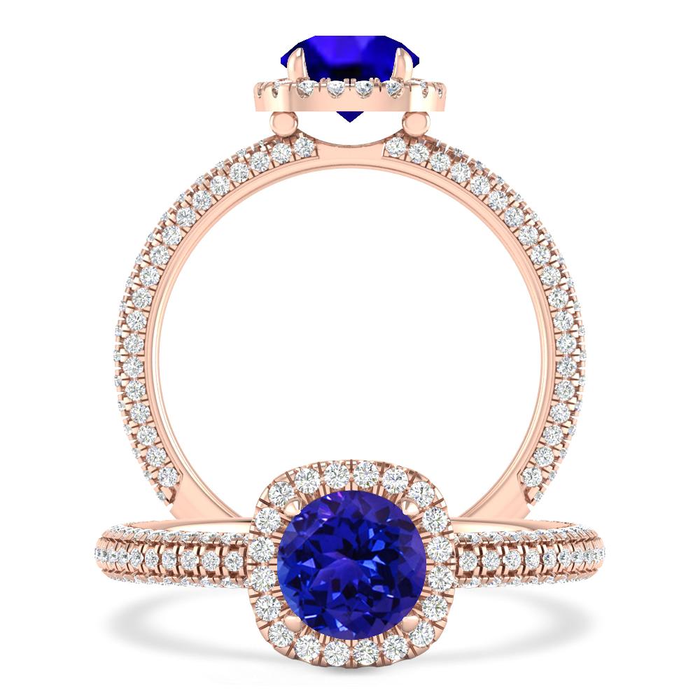 Rose Gold - Tanzanite