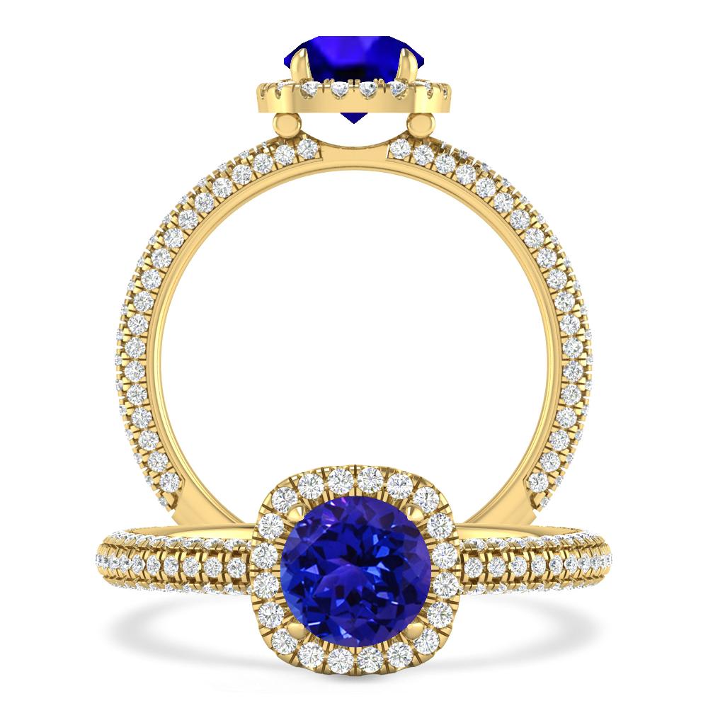 Yellow Gold - Tanzanite