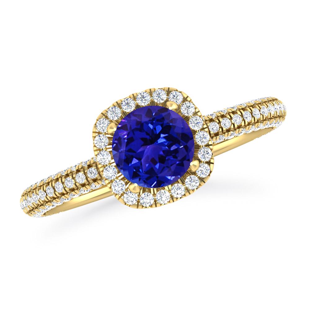 Yellow Gold - Tanzanite